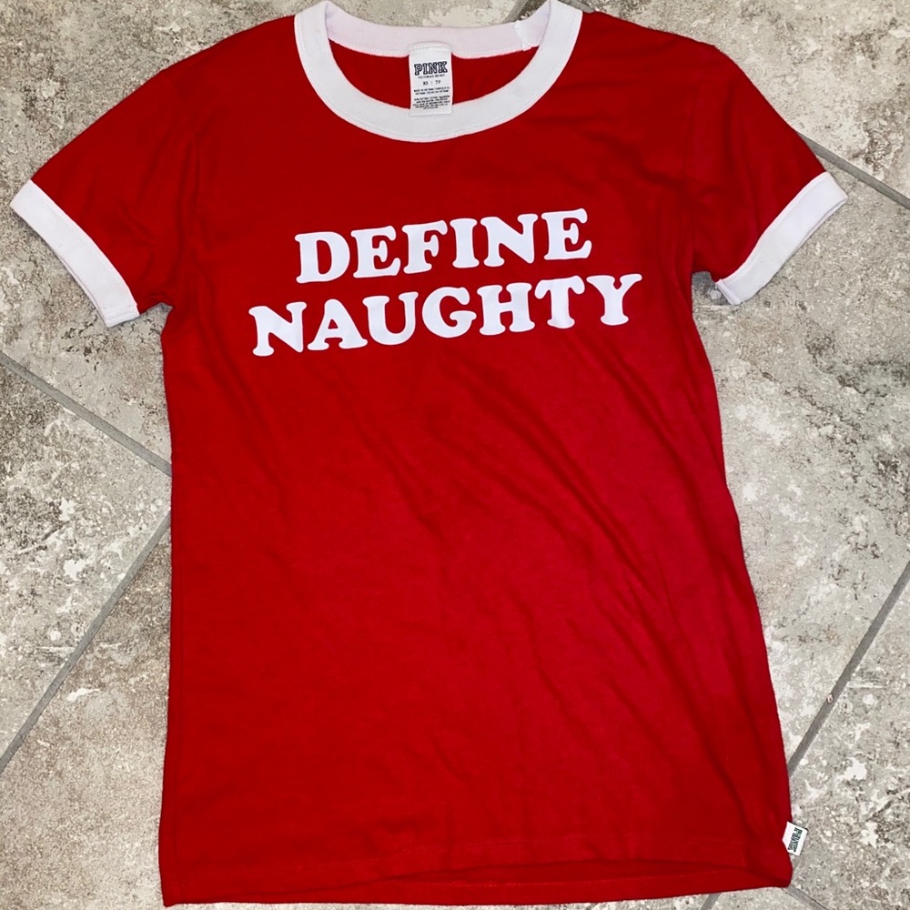 Victoria’s Secret PINK ‘Define Naughty’ Shirt EUC
